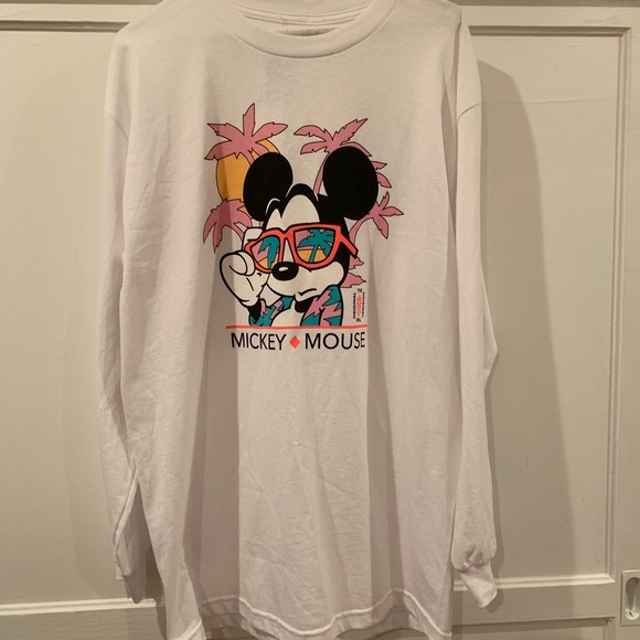Neff X Disney Mickey Mouse Men’s Size XL Black 1928 Palm Tree T-Shirt